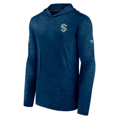 Seattle Kraken Fanatics Authentic Pro Rink Camo Pullover Hoodie - Deep Sea Blue - NHL