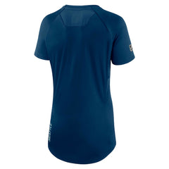 Seattle Kraken Fanatics Women's Authentic Pro Rink Raglan Tech T-Shirt - Deep Sea Blue - NHL