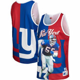 Lawrence Taylor New York Giants Retired Player Graphic Tank Top Royal/Red | Mitchell & Ness