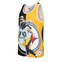Troy Polamalu Pittsburgh Steelers Retired Player Graphic Tank Top Black/Gold | Mitchell & Ness