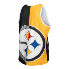 Troy Polamalu Pittsburgh Steelers Retired Player Graphic Tank Top Black/Gold | Mitchell & Ness
