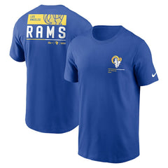 Los Angeles Rams Team Incline T-Shirt Royal | Nike for Sale