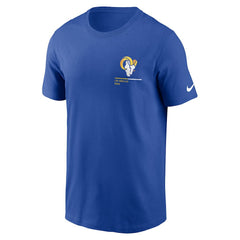 Los Angeles Rams Team Incline T-Shirt Royal | Nike for Sale