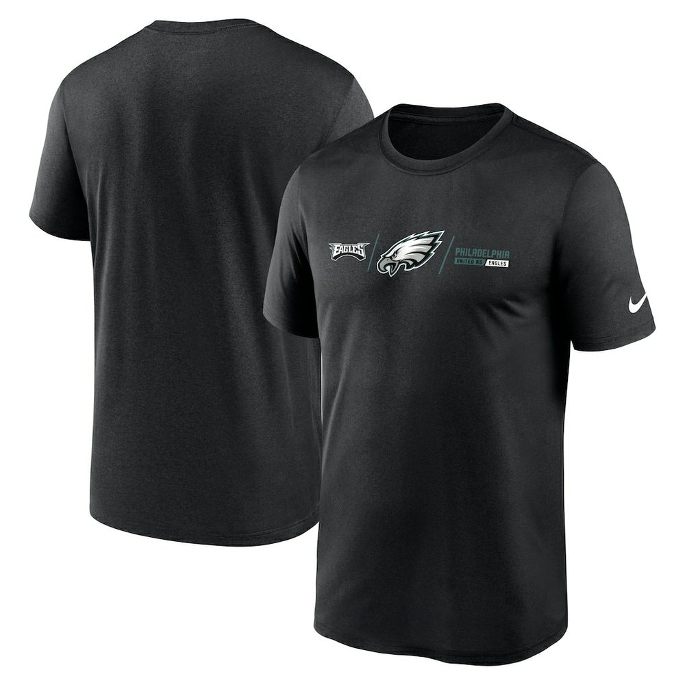 Philadelphia Eagles Horizontal Lockup Legend T-Shirt Black | Nike for Sale