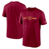 Washington Commanders Horizontal Lockup Legend T-Shirt Burgundy | Nike for Sale