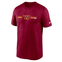 Washington Commanders Horizontal Lockup Legend T-Shirt Burgundy | Nike for Sale