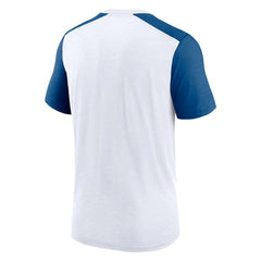 Indianapolis Colts Color Block Team Name T-Shirt White/Heather Royal | Nike for Sale