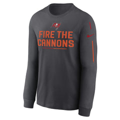Tampa Bay Buccaneers Team Slogan Long Sleeve T-Shirt Anthracite | Nike for Sale