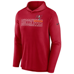 Tampa Bay Buccaneers Lightweight Performance Hooded Long Sleeve T-Shirt Red | Nike for Sale