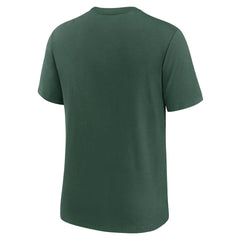 Green Bay Packers Rewind Playback Logo Tri-Blend T-Shirt Green | Nike for Sale