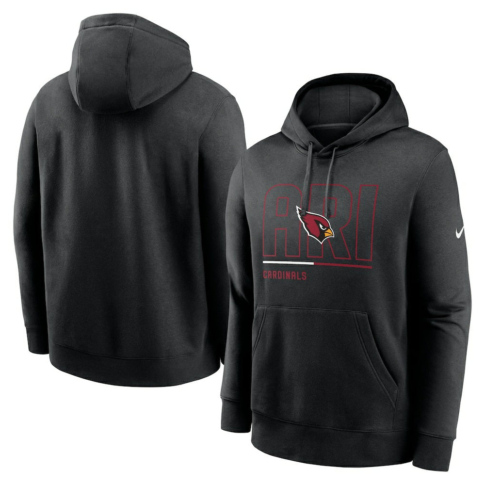 Arizona Cardinals City Code Club Fleece Pullover Hoodie Black | Nike for Sale