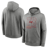 Tampa Bay Buccaneers City Code Club Fleece Pullover Hoodie Heathered Gray | Nike for Sale