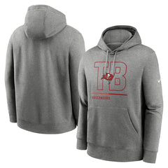 Tampa Bay Buccaneers City Code Club Fleece Pullover Hoodie Heathered Gray | Nike for Sale