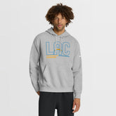 Los Angeles Chargers City Code Club Fleece Pullover Hoodie Heathered Gray | Nike for Sale