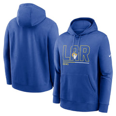 Los Angeles Rams City Code Club Fleece Pullover Hoodie Royal | Nike for Sale
