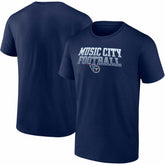 Tennessee Titans Big & Tall Music City Football Statement T-Shirt Navy | Fanatics