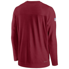 Arizona Cardinals Sideline Lockup Performance Pullover Sweatshirt Cardinal | Nike for Sale