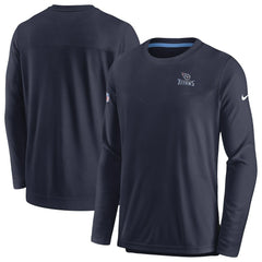 Tennessee Titans Sideline Lockup Performance Pullover Sweatshirt Navy | Nike for Sale