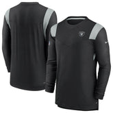 Las Vegas Raiders Sideline Tonal Logo Performance Player Long Sleeve T-Shirt Black | Nike for Sale