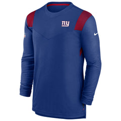 New York Giants Sideline Tonal Logo Performance Player Long Sleeve T-Shirt Royal | Nike for Sale
