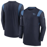 Tennessee Titans Sideline Tonal Logo Performance Player Long Sleeve T-Shirt Navy | Nike for Sale