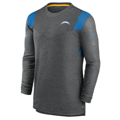 Los Angeles Chargers Sideline Tonal Logo Performance Player Long Sleeve T-Shirt Charcoal | Nike for Sale