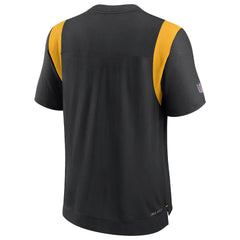 Pittsburgh Steelers Sideline Tonal Logo Performance Player T-Shirt Black | Nike for Sale