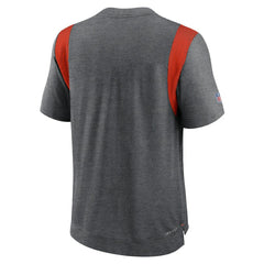 Cleveland Browns Sideline Tonal Logo Performance Player T-Shirt Heather Charcoal | Nike for Sale