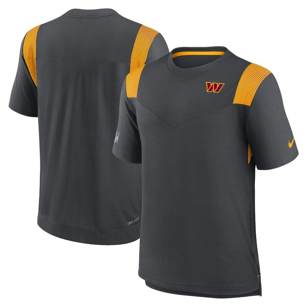 Washington Commanders Sideline Tonal Logo Performance Player T-Shirt Charcoal | Nike for Sale