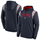 Houston Texans Sideline Athletic Stack Performance Pullover Hoodie Navy | Nike for Sale