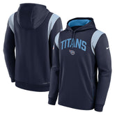 Tennessee Titans Sideline Athletic Stack Performance Pullover Hoodie Navy | Nike for Sale