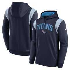 Tennessee Titans Sideline Athletic Stack Performance Pullover Hoodie Navy | Nike for Sale