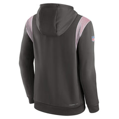 Tampa Bay Buccaneers Sideline Athletic Stack Performance Pullover Hoodie Pewter | Nike for Sale