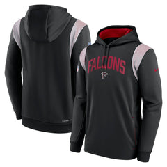 Atlanta Falcons Sideline Athletic Stack Performance Pullover Hoodie Black | Nike for Sale