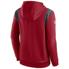 Arizona Cardinals Sideline Athletic Stack Performance Pullover Hoodie Cardinal | Nike for Sale