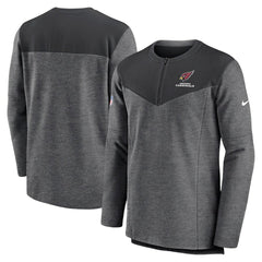 Arizona Cardinals Sideline Lockup Performance Quarter-Zip Top Charcoal | Nike for Sale