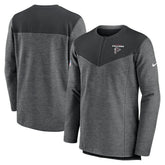 Atlanta Falcons Sideline Lockup Performance Quarter-Zip Top Charcoal | Nike for Sale