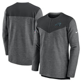 Carolina Panthers Sideline Lockup Performance Quarter-Zip Top Charcoal | Nike for Sale