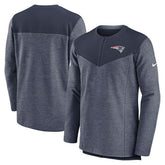 New England Patriots Sideline Lockup Performance Quarter-Zip Top Navy | Nike for Sale