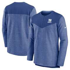 New York Giants Sideline Lockup Performance Quarter-Zip Top Royal | Nike for Sale