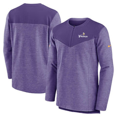 Minnesota Vikings Sideline Lockup Performance Quarter-Zip Top Purple | Nike for Sale