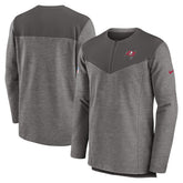 Tampa Bay Buccaneers Sideline Lockup Performance Quarter-Zip Top Pewter | Nike for Sale