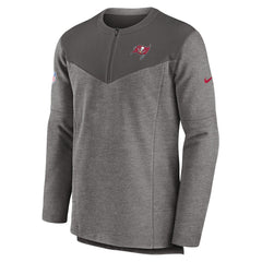 Tampa Bay Buccaneers Sideline Lockup Performance Quarter-Zip Top Pewter | Nike for Sale