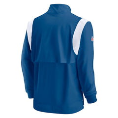 Indianapolis Colts Sideline Coach Chevron Lockup Quarter-Zip Long Sleeve Top Royal | Nike for Sale
