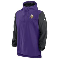 Minnesota Vikings Sideline Player Quarter-Zip Hoodie Purple/Black | Nike for Sale