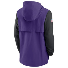 Minnesota Vikings Sideline Player Quarter-Zip Hoodie Purple/Black | Nike for Sale