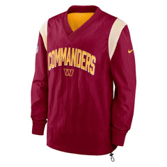 Washington Commanders Sideline Athletic Stack V-Neck Pullover Windshirt Jacket Burgundy | Nike for Sale