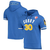 Stephen Curry Golden State Warriors Pro Standard Name & Number Short Sleeve Pullover Hoodie Royal - NBA