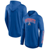 New England Patriots Front Runner Long Sleeve Hooded T-Shirt Royal | Fanatics