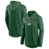 New York Jets Front Runner Long Sleeve Hooded T-Shirt Green | Fanatics